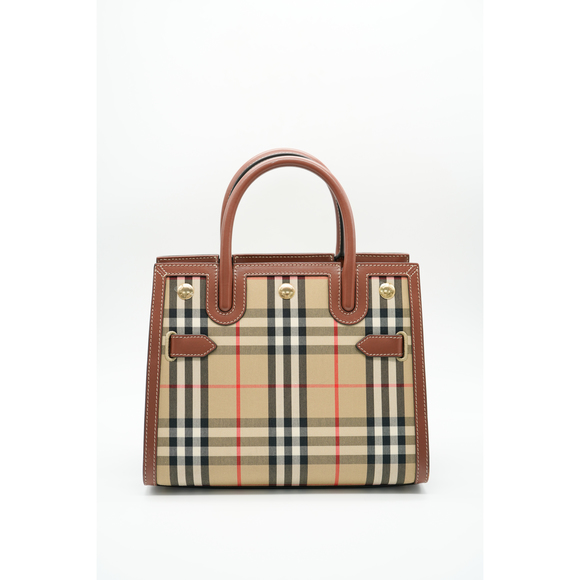 BURBERRY Vintage Check Mini Two Handle Title Bag - Picture 8 of 8